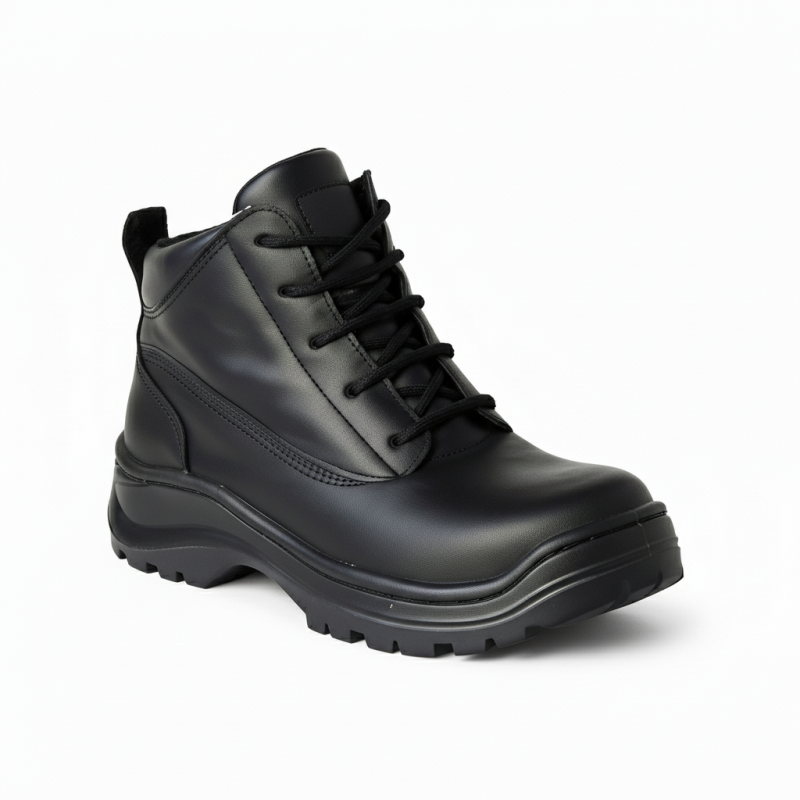 Bota con casquilo de acero industrial 284 - Negro Suela goma hule SBR