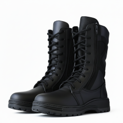 Bota táctica dieléctrica con cierre Modelo 411 - Negro Suela ranil