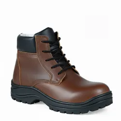 Bota 282 Café Piel Suela Hule SBR Natural | Calzado Duo