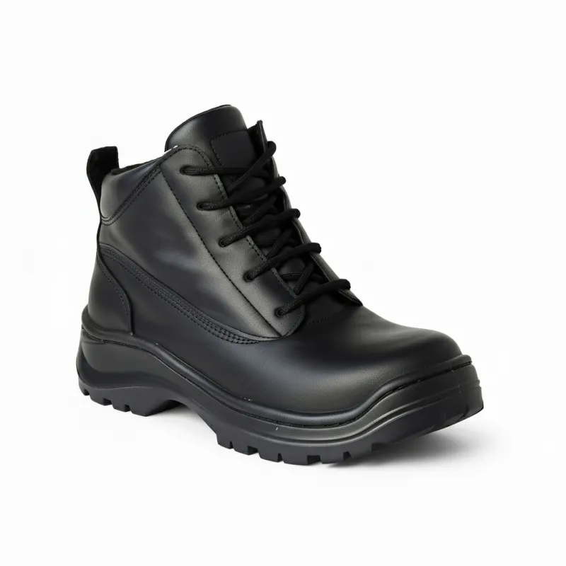 Bota 284 Negro Piel Suela SBR Natural | Mayoreo