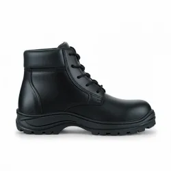 Bota 282 Negro Piel Suela Hule SBR | Calzado Duo