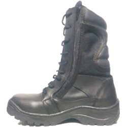 Bota táctica con cierre Modelo 411 - Negro Suela hule sbr