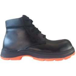 Bota industrial 282 - Negro Suela goma hule NBR acrilo nitrilo Bicolor