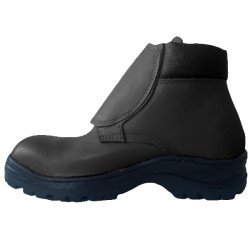 Bota industrial 282 con cubre polvo en metatarso - Negro Suela goma hule SBR