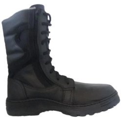Bota táctica económica con cierre Modelo 411 - Negro Suela ranil