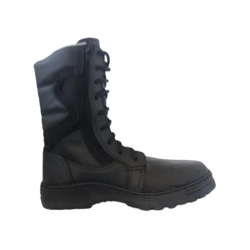 Bota táctica económica con cierre Modelo 411 - Negro Suela ranil