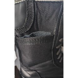 Bota táctica con cierre Modelo 423 con Bolsa Lateral - Negro Suela Goma de Hule Sbr