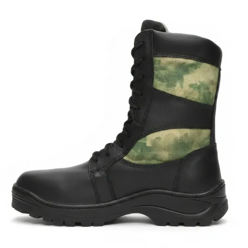 Bota militar 433 Sin Cierre | Suela goma de hule SBR cómoda | 100%Piel